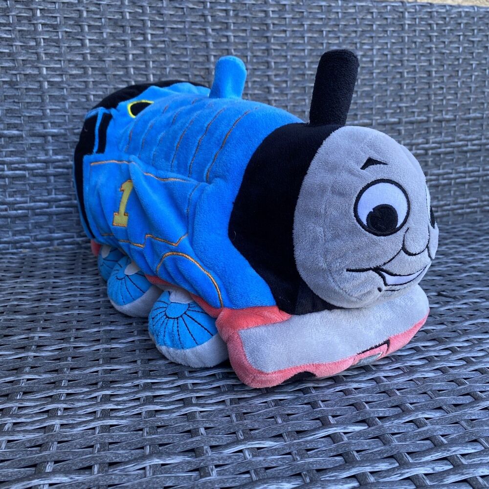 Thomas the Train Tank Engine Plush 16" Stuffed Toy Microbead, 2020 Limited, EUC